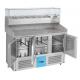 Hot Sales Refrigerated Counter Top Salad Bar Prep Table With Chiller Pizza Refrigerator