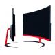 Curved Widescreen Gaming Monitor With HDMI And VGA Signal Access Ports