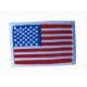 White Border Embroidery Iron On Patch Small US Flag 1 5/8 5 Colors