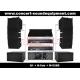 Nightclub Sound Equipment , 480W Full Range Compact Line Array Speaker With 1.4+2x10 Neodymium Drivers