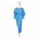 Waterproof SMS Disposable Hospital Gowns , Disposable Protective Gowns