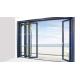 Horizontal Aluminium Glass Folding Doors Ventilated Double Glazed Bifold Doors