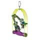small arch acrylic sandy bird swings, for cockatiel and lovebirds,9 inches