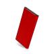 Red Ultra Slim Portable Laptop External Battery Power Bank 8000 MAh With 30cm Cables