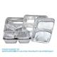 3 Compartment Aluminium Foil Food Container With Clear Dome Lid Custom Alu Foil Containers Disposable Tableware