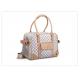  				High Quality PU Leather Double Layer Classic Grid Pet Carriers 	        