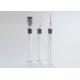 1ml Thin And Long Glass Prefilled Syringes Transparent Color For Cosmetics