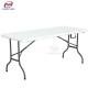 6ft Lightweight Round Outdoor Table And Chairs White Plastic Rectangular Folding Table