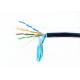 UV Resistant Outdoor FTP Bulk CAT5E Cable PE Jakcket For PC Telecommunication