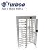 Bi - Direction Full Height Turnstile Gate High Secure Passage With RFID Smart 304 Stainless Steel