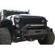 Pathfinder Front Bumper for Jeep JK Black Steel Recovery Bull Bar Winch Bumper for JK Wrangler 07 Onwards
