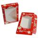 Chocolate Window Paper Ivory Small Cardboard Packaging Boxes CMYK PVC  Christmas