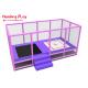 15sqm Commercial Trampoline Equipment Customized Color Safe Warm Design