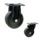 Cast Iron  75mm Top Rigid Plate Black Fork Medium Duty Casters for table