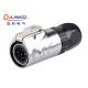 CCC 8 Pin IP67 Male Female Data Connector 22AWG CNLINKO M12