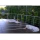 Outdoor Building Railing , 8mm SS316 Stainless Steel Rod Railing Anti Corrosion