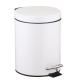 Metal Office Home Indoor Trash Can With Step Pedal 7L Dust Bin Storage