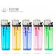 Plastic Model NO. DY-60 Transparent Color Cigarette Flint Gas Lighter with Consumption