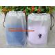 Biodegradable Cotton string LDPE plastic laundry bag custom poly bag drawstring