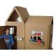 Long Service Life Cardboard Paper House For 2-5 Years Old Children