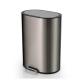 410 Stainless Steel 6L Gray Bathroom Trash Can