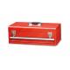 Red Cold Steel Tool Box Aluminum Drawer Handle 1 Drawer Printing Easy Opening