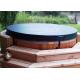 factory-direct high R-value outdoor whirlpool round 3 person spa hot tub round cover / lid in grey for Balboa hot tub