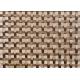 3.75mm SS316L Rose Gold Decorative Woven Wire Mesh Wall Cladding