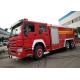Howo 6 X 4 10 Wheel Large Fire Truck , Fire Service Truck For Factory