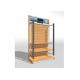 Wooden Retail Store Fixtures Easy Assembly , Fashion Style Slat Board Shelving