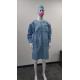 S&J High Performance custom color design SMS Disposable Lab Coat With Knit Cuffs and Collar