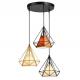 Diamond-shaped Iron Pendant Lamp, perfect for restaurants / dinning room / cafes,etc
