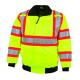 Green Reflective Safety Jackets High Visibility Coat With 2 Side Pockets