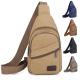 Men Sling Crossbody Bag Sports Chest Picnic Canvas Messenger Bag