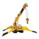 16M Boom Length Yellow Orange 5Ton Mini Spider Crawler Crane KB5.0