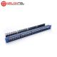 24 Port Blank Patch Panel  19 Inch 1U Steel Outer Frame  MT 4211 With Cable Manger