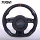 Audi 350mm Leather Carbon Fiber Sport Steering Wheel RS3 RS4 RS5 RS6