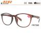 Hot sale style of reading glasses with plastic frame with spring hinge  ,suitable for women and men