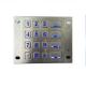Self Service Kiosk Waterproof SS304 Backlit Number Pad With 16 Keys
