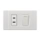 Electric Wall Switch Socket 118 * 75mm , Household Modern Switches And Sockets