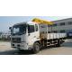 170HP Cummins 4x2 Dongfeng Kinrun DFL1120B Truck Crane