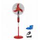 16 Inch 18 Inch Lithium Battery Fan , Rechargeable Pedestal Fan With Light & Usb Charger