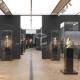 3D Rendering Design Museum Display Showcase T4 LED Museum Display Furniture