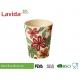 Christmas Design Bamboo Fiber Cup , Shatter Proof Biodegradable Bamboo Eco Mug