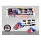 Non Toxic Children's Remote Control Toys Semi Trailer Truck with Extra 6 Cars