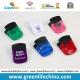 Plastic Stationery Magnetic Clip W/Black Rubber Handle in Transulcent Colors