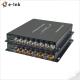 4 Ch HD 3G-SDI Video over Fiber Converter Extender with RS485 & Tally Function