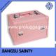 Wholesale pu leather light pink makeup case