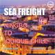 Ningbo To Iquique Chile Global Ocean Shipping International Freight Forwarder 30 Days