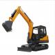 Low Noise Road Builder Excavator / Mini Crawler Excavator With Rated Operation Weight 6500kg